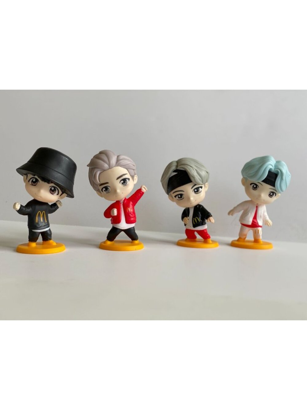 McDonald's Tiny Tan BTS Collectible Figures Happy Meal Toys V Suga RM Jung Kook